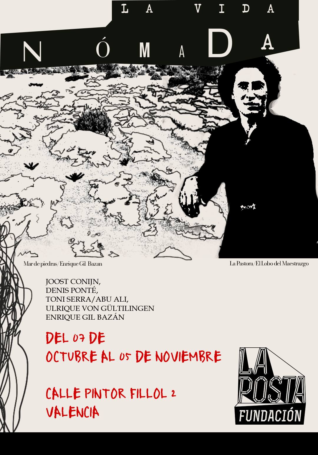 Exposition "La Vida Nómada", La Posta fundación, Valencia, España 7 octobre 2022